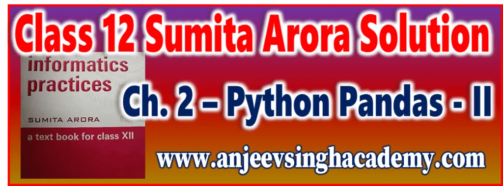 Python Pandas - II