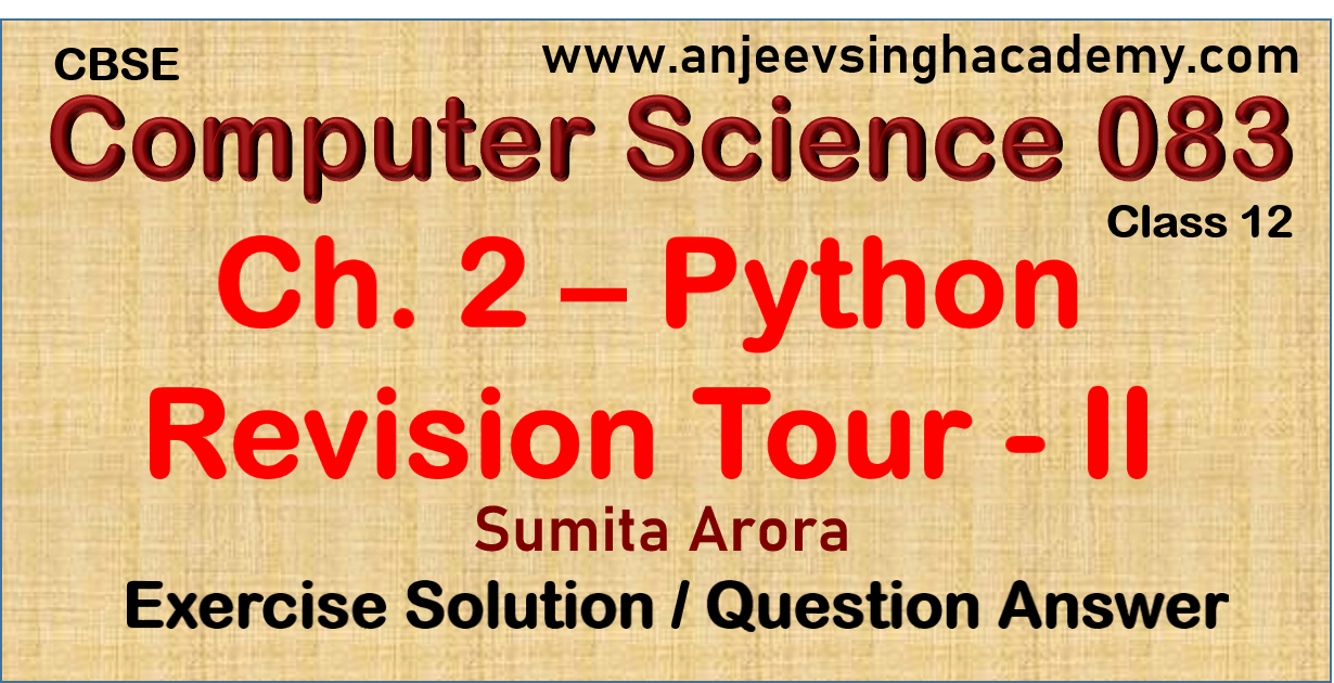 python sumita arora class 11 pdf