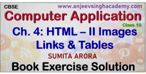 Sumita Arora Solution Class 10 Computer Application Archives - Anjeev ...