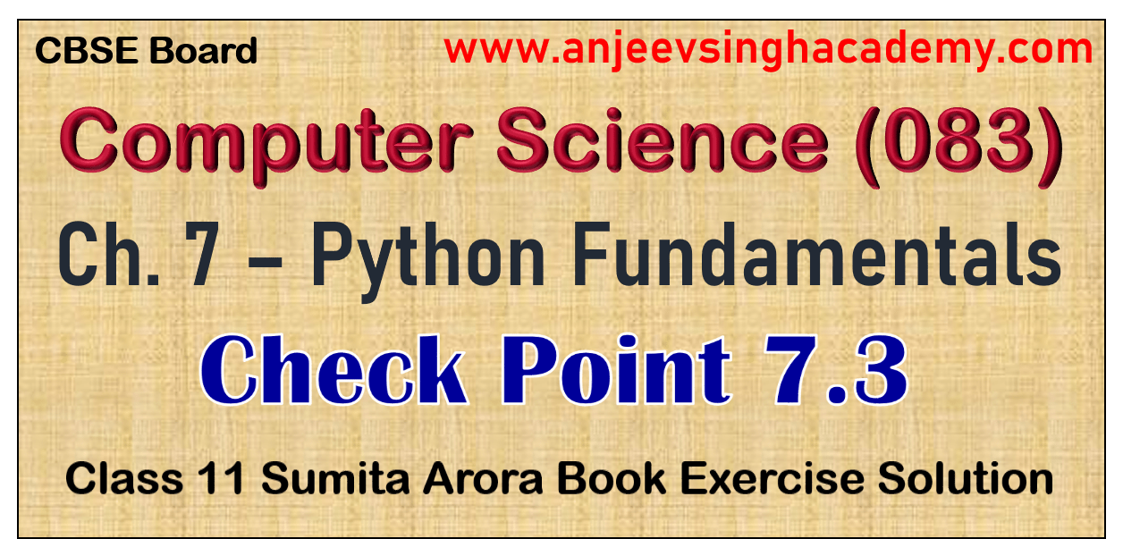 python class 11 sumita arora pdf