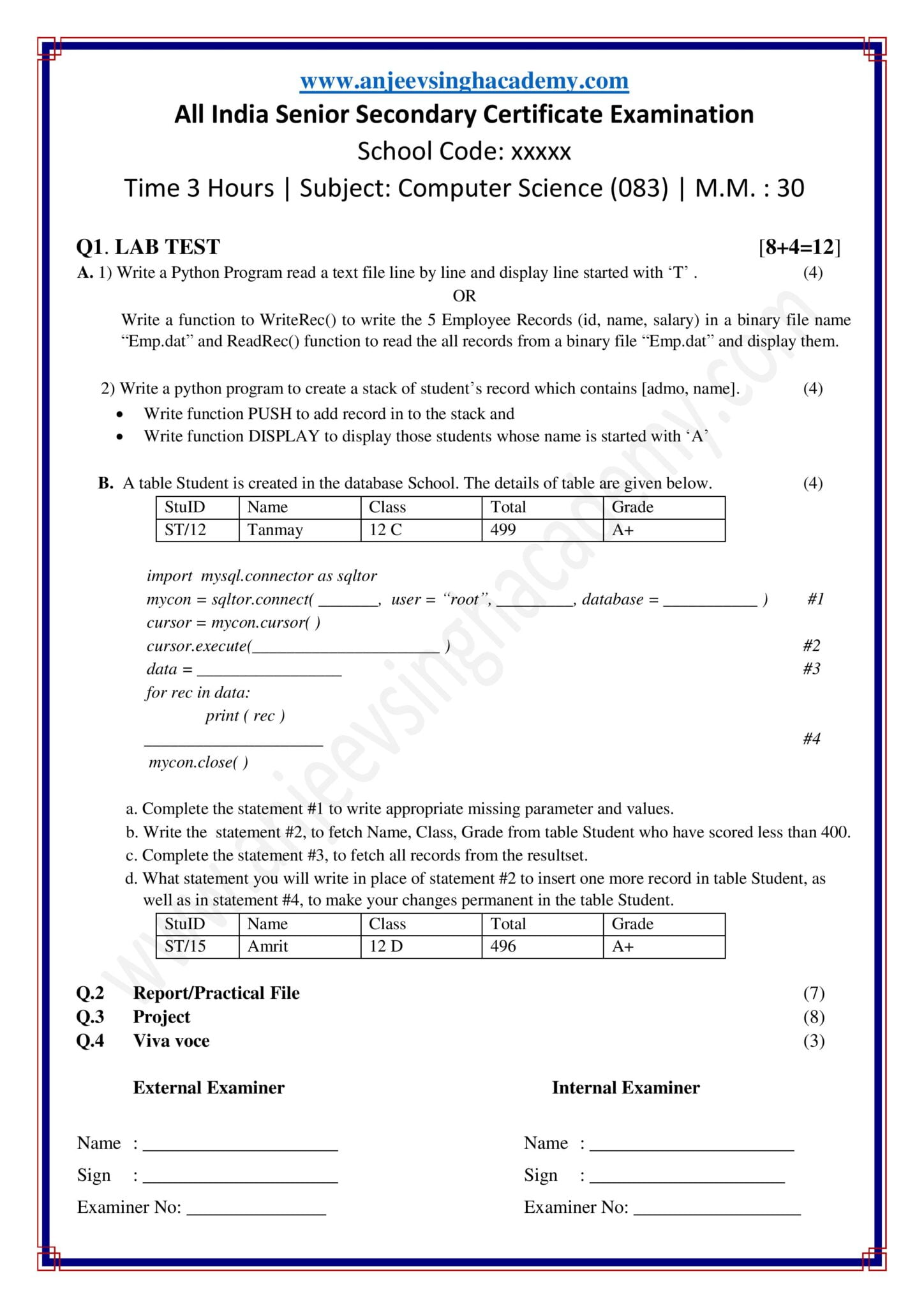 Simulation 1Z0-083 Questions