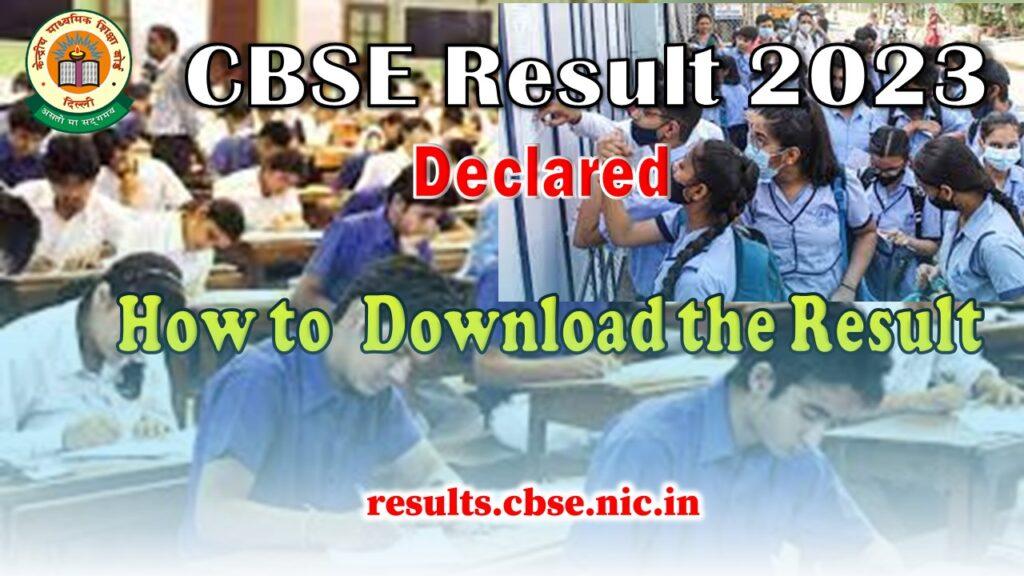 How to Check CBSE Result 2023 Class 10 and 12 CBSE Result Live now