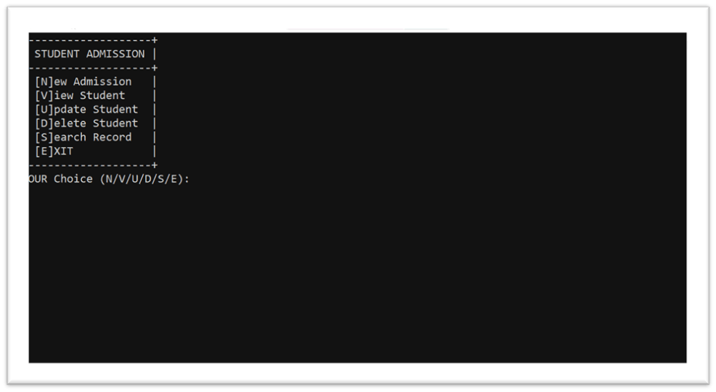Python MySQL Project Student Admission Management System - Anjeev Singh ...