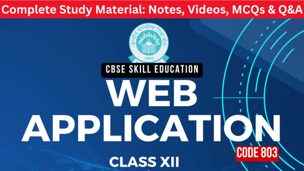 Web Application Code 803 Skill Education