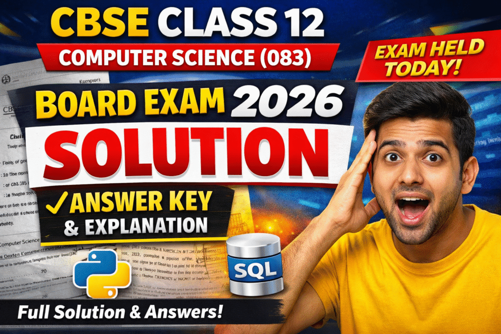 12 computer science code 083 2026 solution